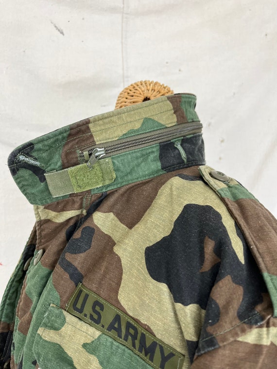 Vintage 70/80’s Army Camo Winter Field Jacket (L) - image 6