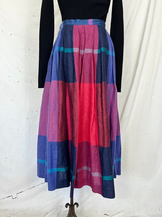 Vintage Perry Ellis Voluminous Midi Skirt (S) - image 5