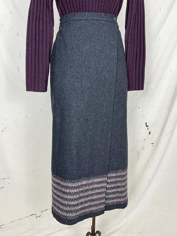 Vintage Longline Wrap Skirt (S) View 2