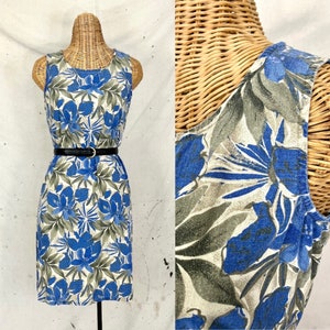 Vintage Seide Tropisches Kleid (M)