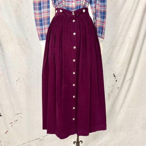 Vintage 70/80's Ralph Lauren Corduroy Midi Skirt (S)