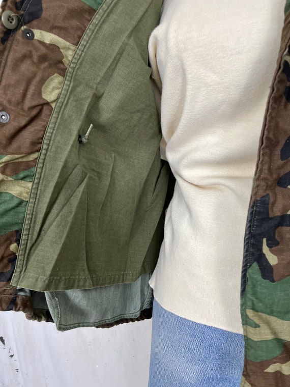 Vintage 70/80’s Army Camo Winter Field Jacket (L) - image 8