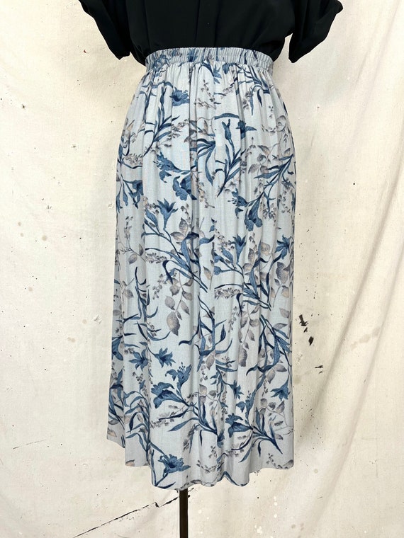 Vintage Pleated Foliage Skirt (S) - image 6