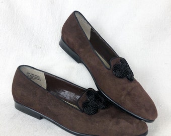 Vintage Suede Slip On Loafers (6)