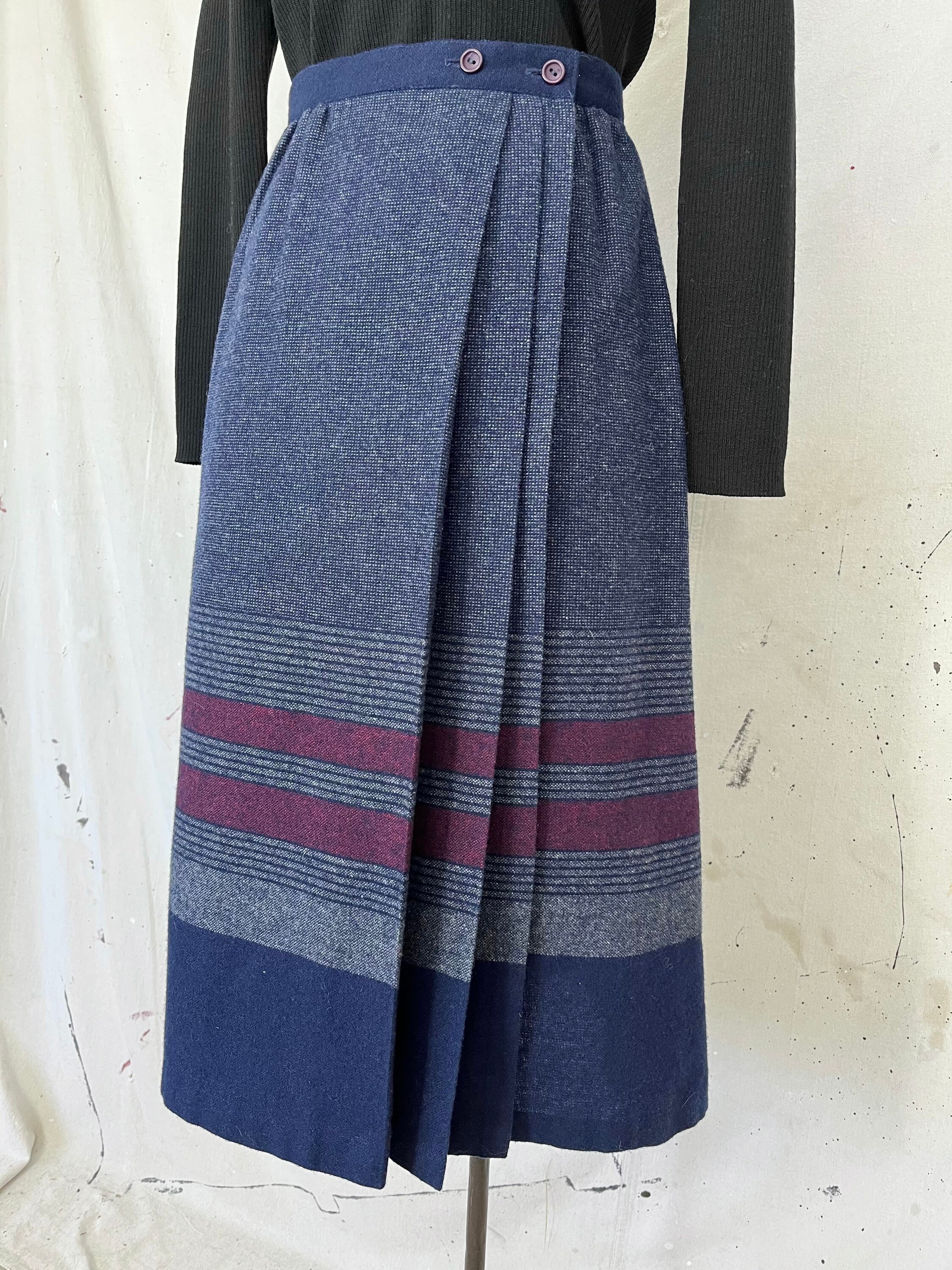 vintage wrap skirt /コットン/ラップスカート/eski vintage wrap skirt /コットン/ラップスカート/eski - メルカリ