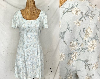 Vintage Floral Mini Dress (M)