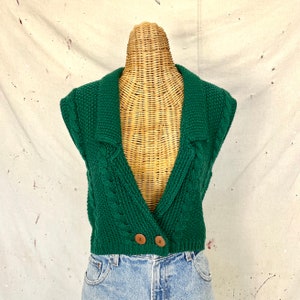 Vintage Hand Knit Vest (M)