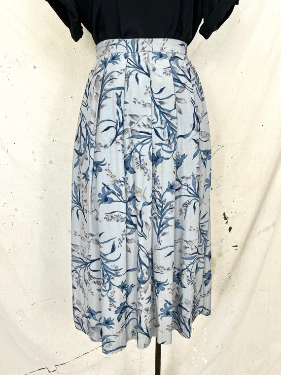 Vintage Pleated Foliage Skirt (S) - image 2