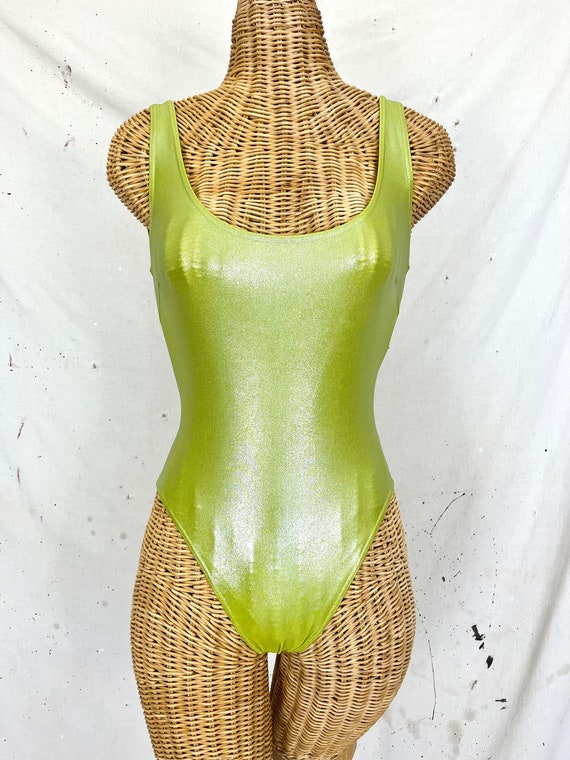 Vintage 90's Metallic Swimsuit (XS-S) - Etsy