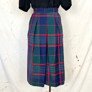 Vintage Pendleton Plaid Wool Skirt (S)