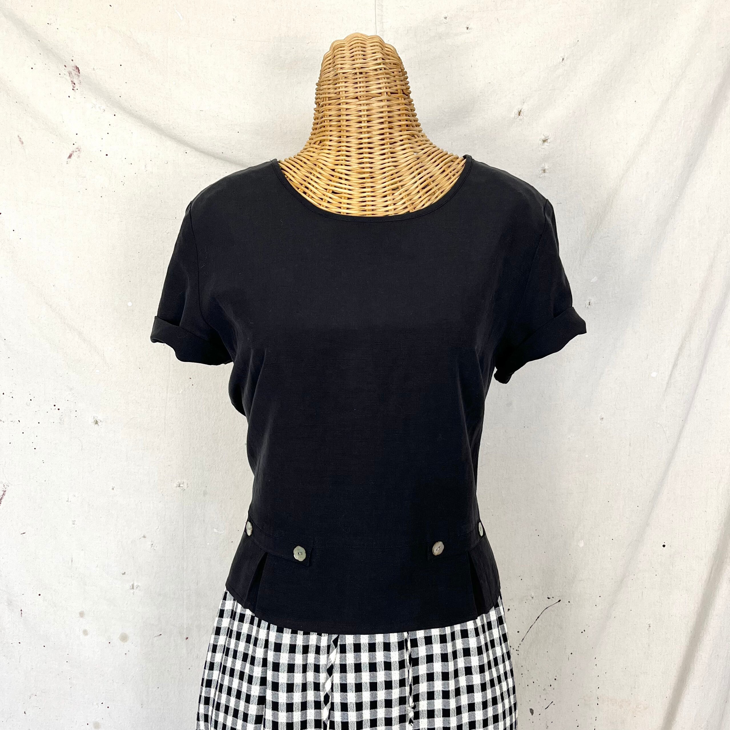 Vintage Silk Linen Top (M)