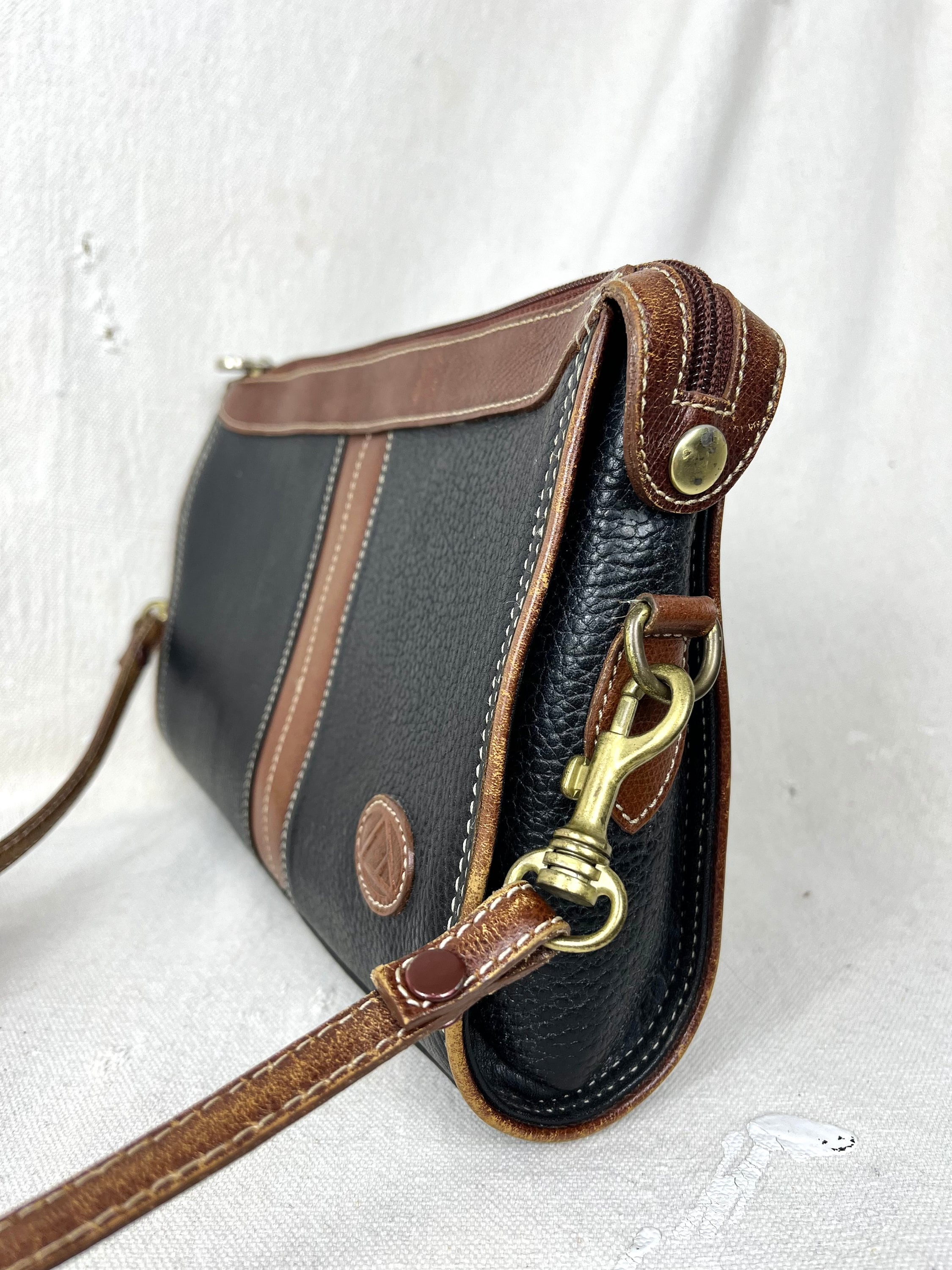 Vintage Studded Leather Shoulder Bag main image 0