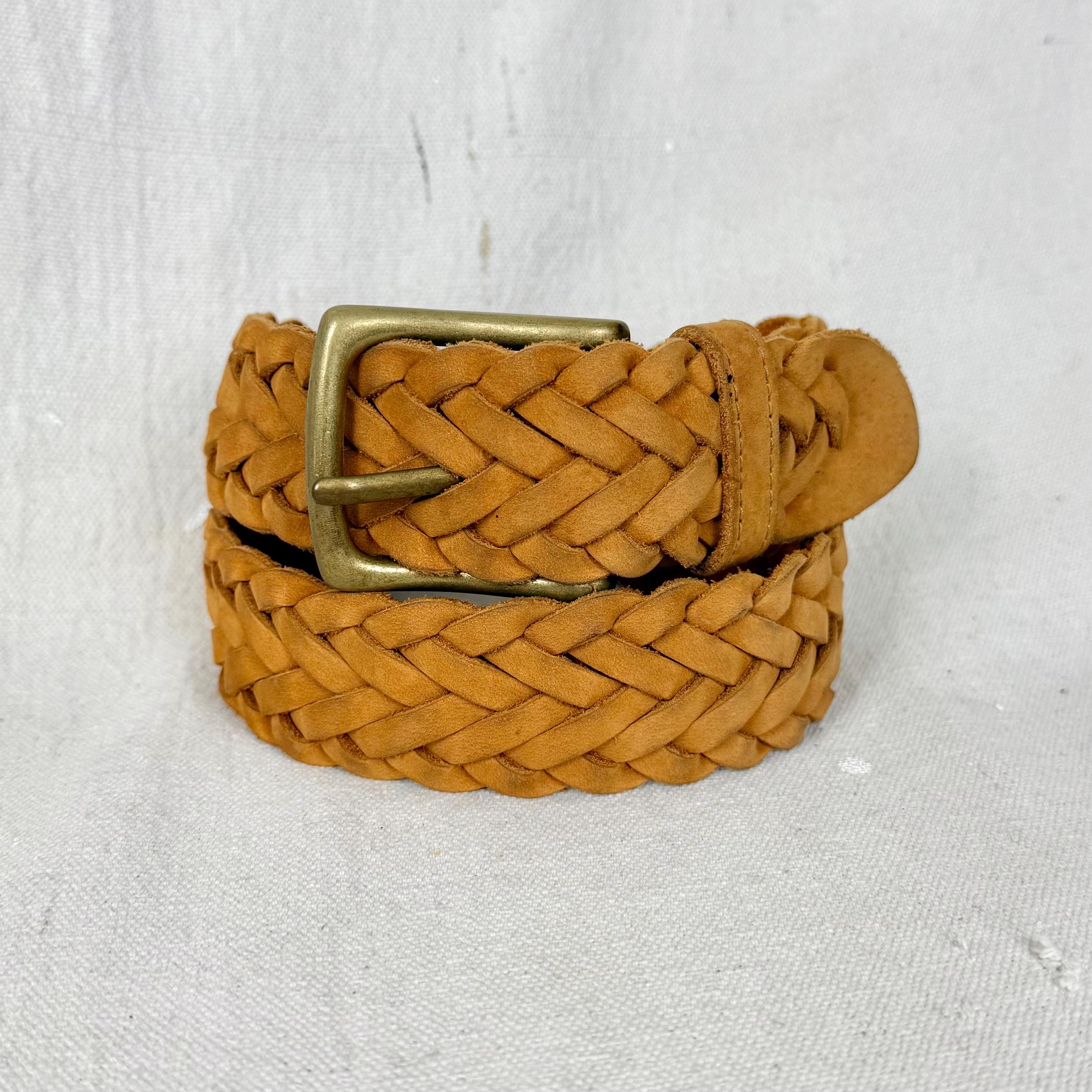 Vintage Braided Suede Belt - Etsy