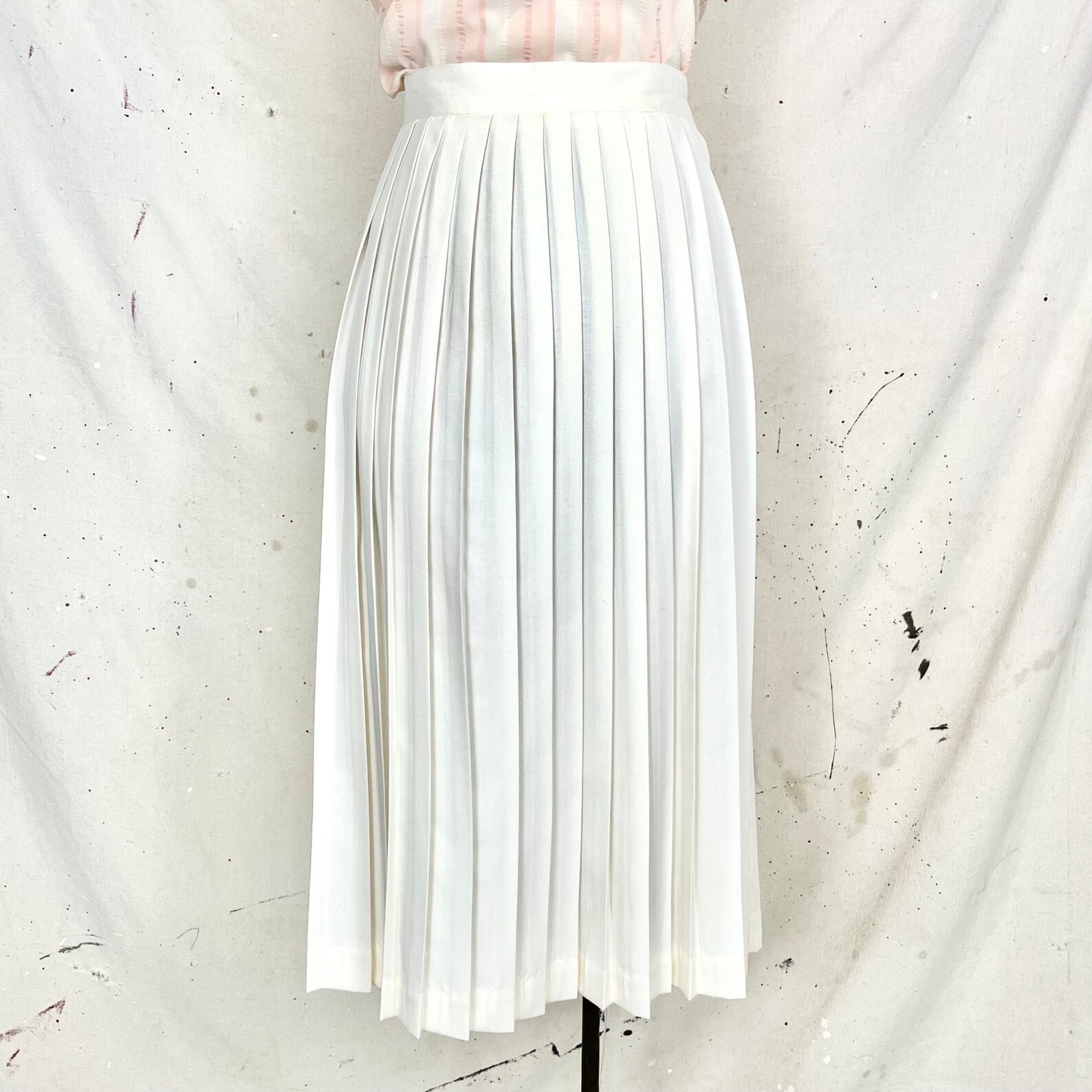 Side Button Midi Skirt