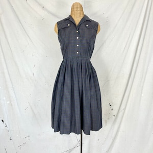 Vintage 50’s Plaid Day Dress (S)