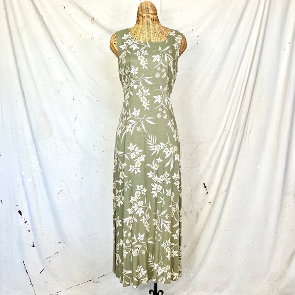 Vintage 90’s Floral Midi Dress (M)