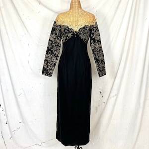 Vintage 80’s Scott McClintock Off-The-Shoulder Dress (L)