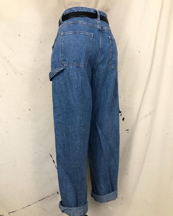 Vintage Denim Workwear Mom Jeans (M-L) - image 4