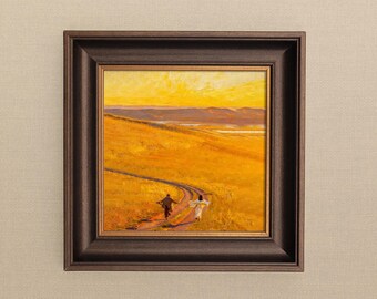 Original Painting - Couples on a Journey - A Hand-Painted Gift for Your Loved One on an Anniversary