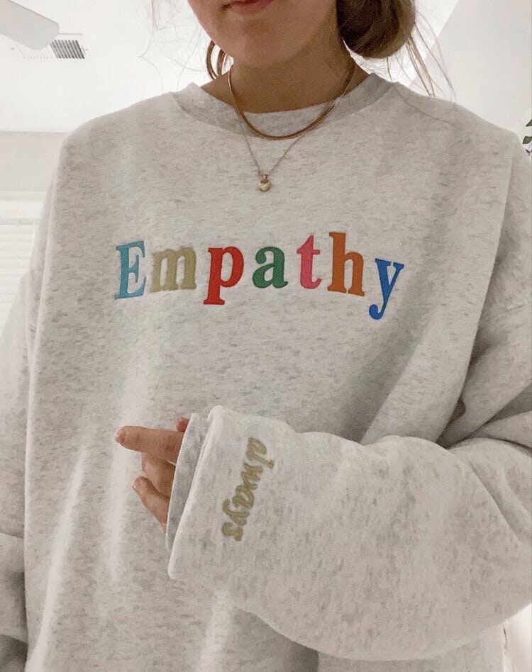 Empathy rainbow sweatshirt Clearance