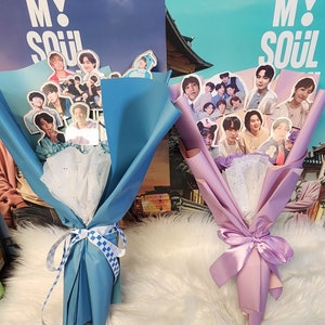 Custom Kpop Bouquet (BTS Bangtan Straykids Seventeen Blackpink Twice NCT KPOP, etc)