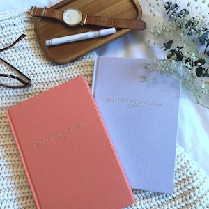 The Daily Intention Journal | Daily Gratitude Journal | Mindfulness Journal | Self-care Journal | Encourage Positivity | Notebook