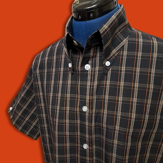 Buttondown Collar Shirt | Windowpane Check Skinhead Mod Shirt - Etsy