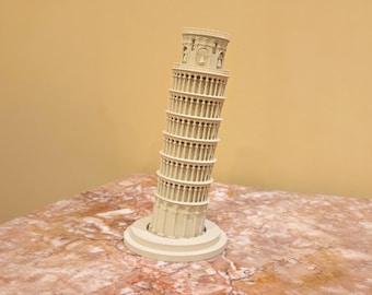 Leaning Tower of Pisa - 3D-Printed | 8" or 13.6" Tall