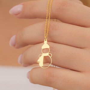 4 Kinds of Christmas Charm Necklace, Christmas Bell and Tree Necklace, Santa&#39;s Sleigh Necklace, Snowman Necklace, Christmas Gifts for Mom