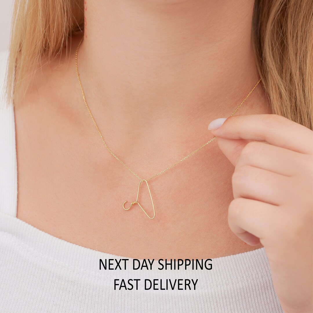 Clothes Hanger Charm Necklace, Planned Parenthood Necklace, Wire Hanger