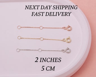 Necklace Extender, 14K Gold Extender,  Bracelet Extender, Jewelry Chain Extender, Spring Ring Clasp, Adjustable Gold Extender Link