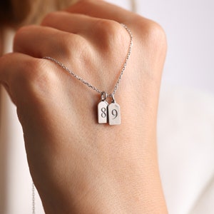 Baseball Player Number Necklace: Personalized Jersey Number Tag Charm, Soccer Mom Gifts, Boys Pendant, Christmas Gifts for Super Bowl Fans