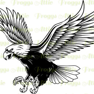 Bald Eagle ~ SVG PNG PDF ~ American Bald Eagle ~ Cut File ~ Cricut ~ Silhouette ~ Decal ~ Sticker ~ T-shirt ~ Tumbler
