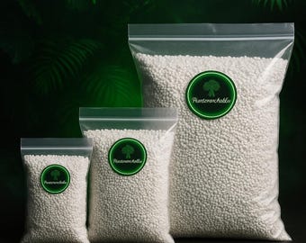 Perlita fina para horticultura • Sustrato drenante y aireante • Trasplante y esquejes • Plantas raras y aráceas • 1 l / 3 l / 5 l – PlanteRareAndCo