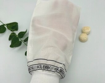 Guante exfoliante, guante exfoliante corporal natural, guante de masaje, removedor de piel muerta, Hammam Kessa, talla única