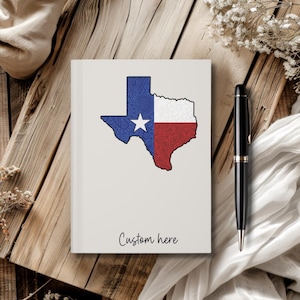 Personalized Texas Journal Notebook, Texas Gifts, Texan Lover Gift Ideas, Appreciation School Teacher, Moving To Texas, TX Graduation 2025