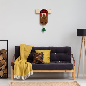 Modern Moose Pendulum Clock - Sun
