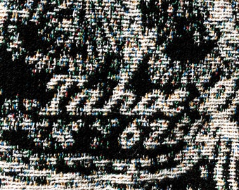 Lake Tahoe, CA Black & White Blanket, 100% cotton woven throw