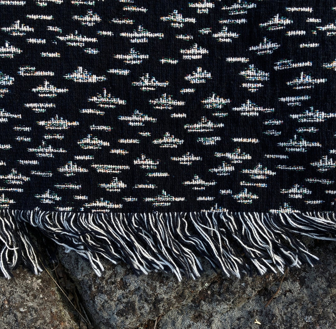 Marsh Pattern Black & White Map Blanket, 100% Cotton Woven Throw - Etsy