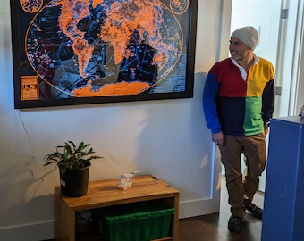 Illuminated World Map: 2022 Physical Atlas Plate