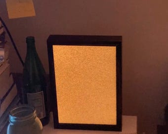 Noisebox: illuminated desk art