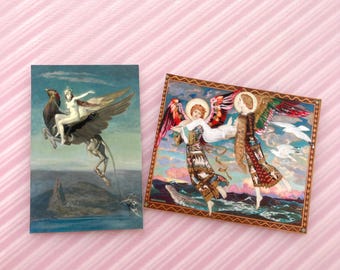 Paquete de hojas de pegatinas de ángeles: Juego de pegatinas vintage para álbumes de recortes y agendas