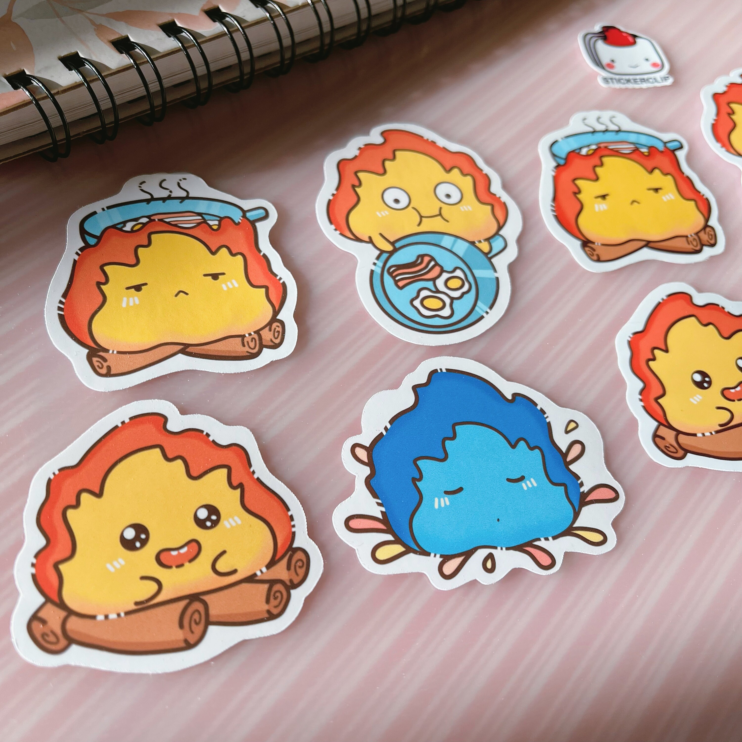 Fir Real Sticker 4PCS Fire Stickers, Handmade Inspired Stickers - Etsy