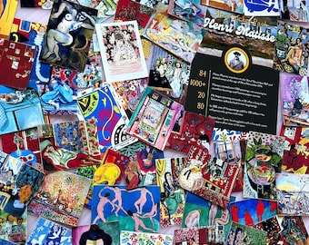 Juego de pegatinas de Henri Matisse: 51 obras maestras del arte vintage