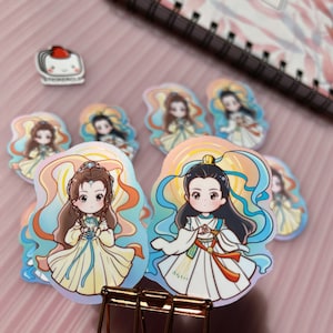 adesivi fino alla fine della luna, adesivo anime tantaijin lisusu Cdrama, adesivi per laptop sangjiu mingye changyejinming, adesivo drammatico cinese