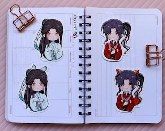 TGCF Chibi Stickers: Heaven Official's Blessing, Xie Lian & Hua Cheng