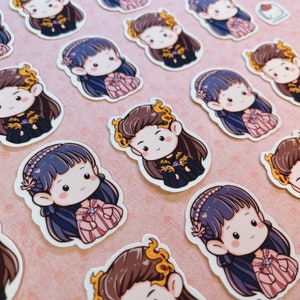 2pcs Love between fairy and devil sticker, Yu Shuxin, Wang Hedi anime sticker, Cang Lan Jue decals