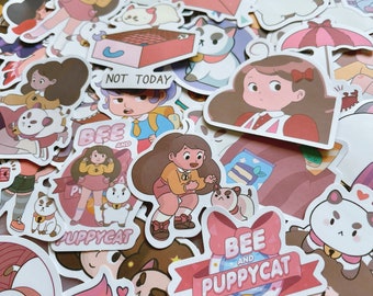 Pegatinas de anime kawaii, calcomanías de vinilo de dibujos animados, juego de 50 piezas