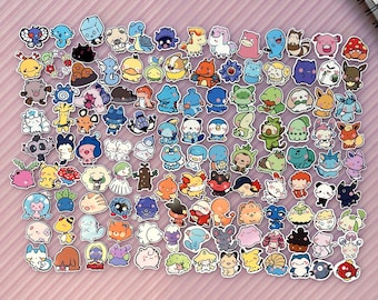 ポケモン第2世代 152-251 ビニールステッカーシート | ミニステッカー