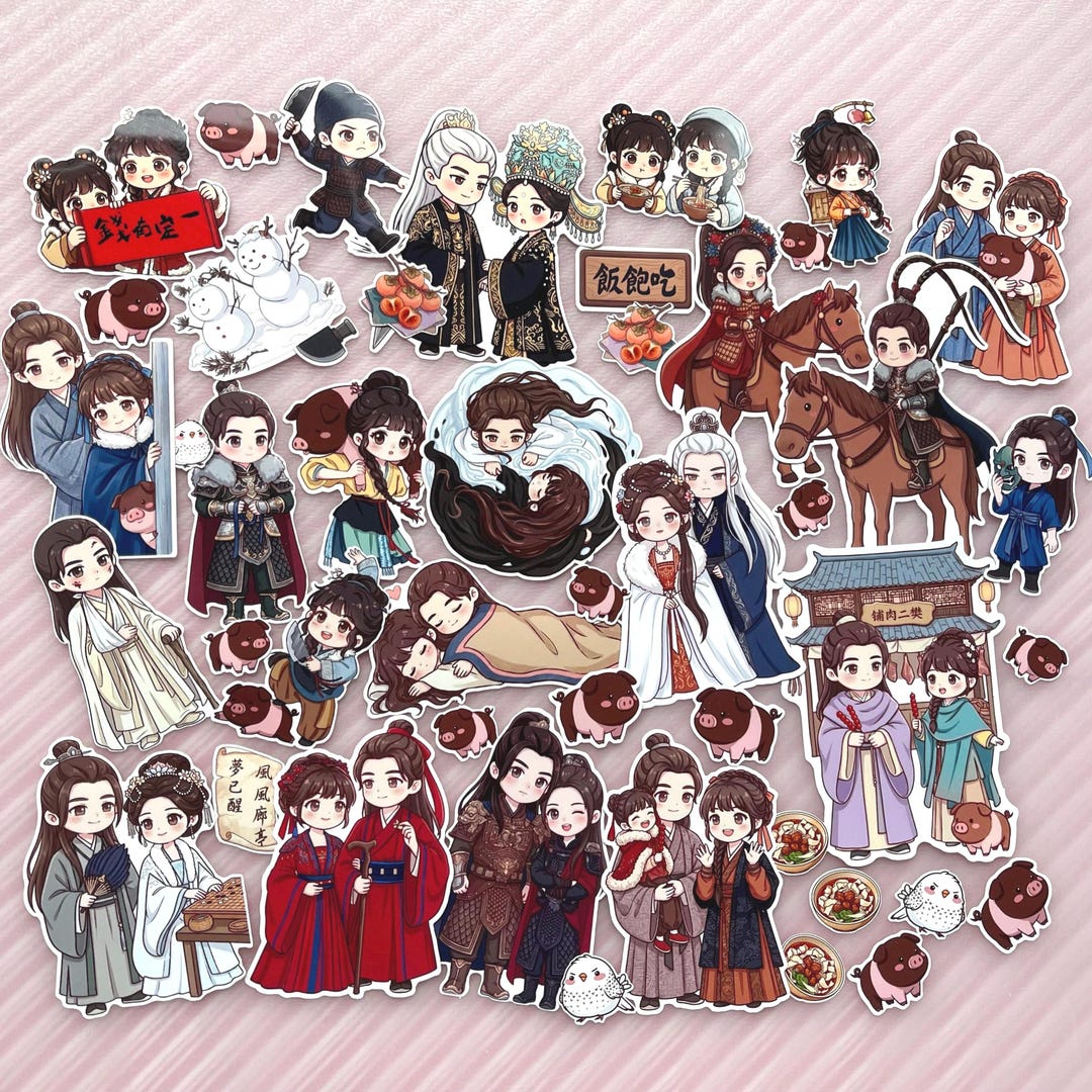 Now 47 Stickers! 14 New Designs Added Chibi Warrior Stickers, POJ ...